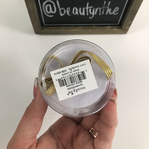 Mud pie bride tiara and veil bridal shower bachelorette party hat - Picture 5 of 8